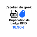 duplication de badge depuis dump MCT