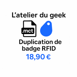 duplication de badge depuis dump MCT
